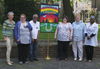 Pilgrims with table leaders