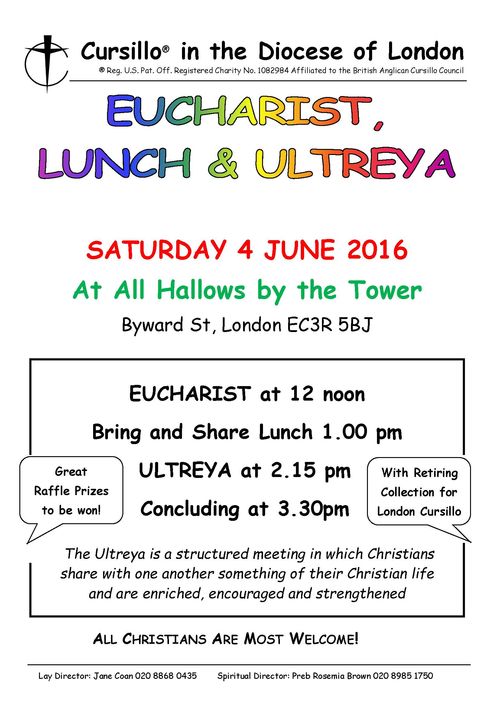 Eucharist, Lunch & Ultreya June 2016